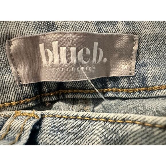 Blue B. Collection – Rhinestone Cutout Wide-Leg Jeans – Medium - Picture 2 of 7